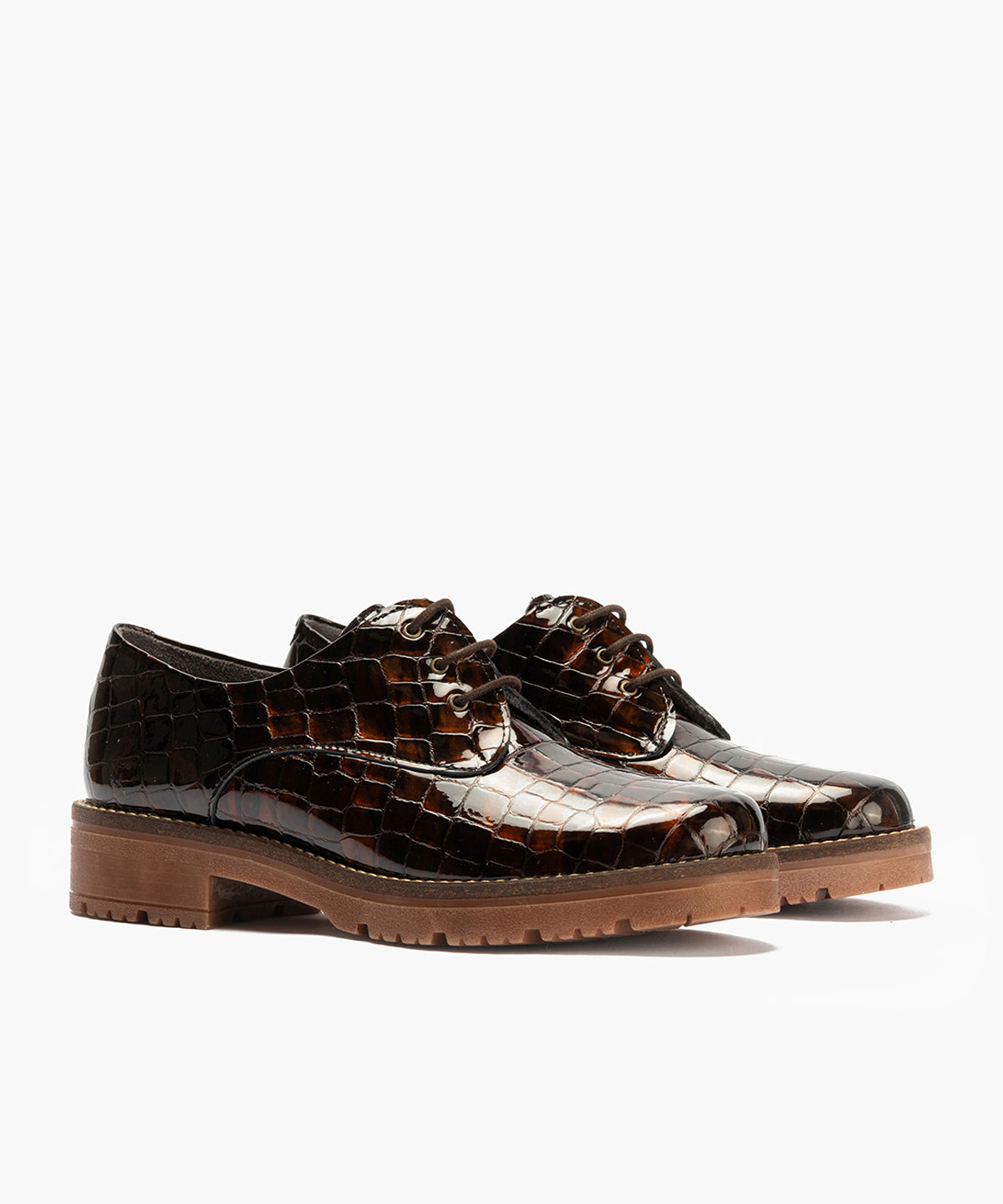 Blucher en Coco con cordones de mujer color marron