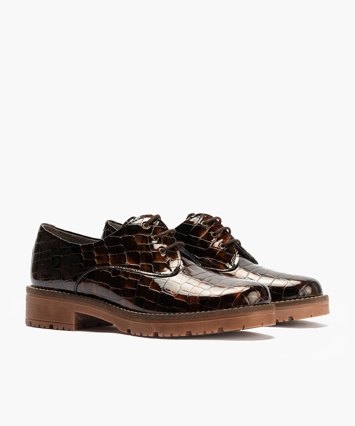 Blucher en Coco con cordones de mujer color marron