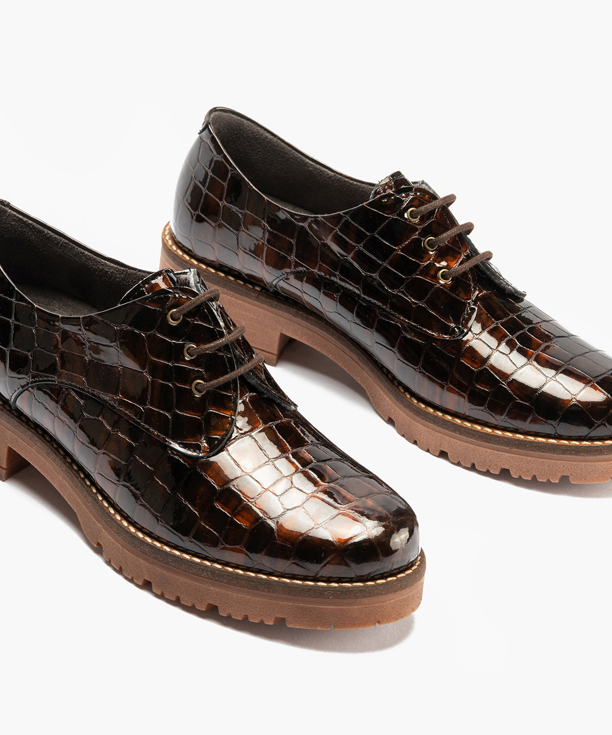 Blucher en Coco con cordones de mujer color marron
