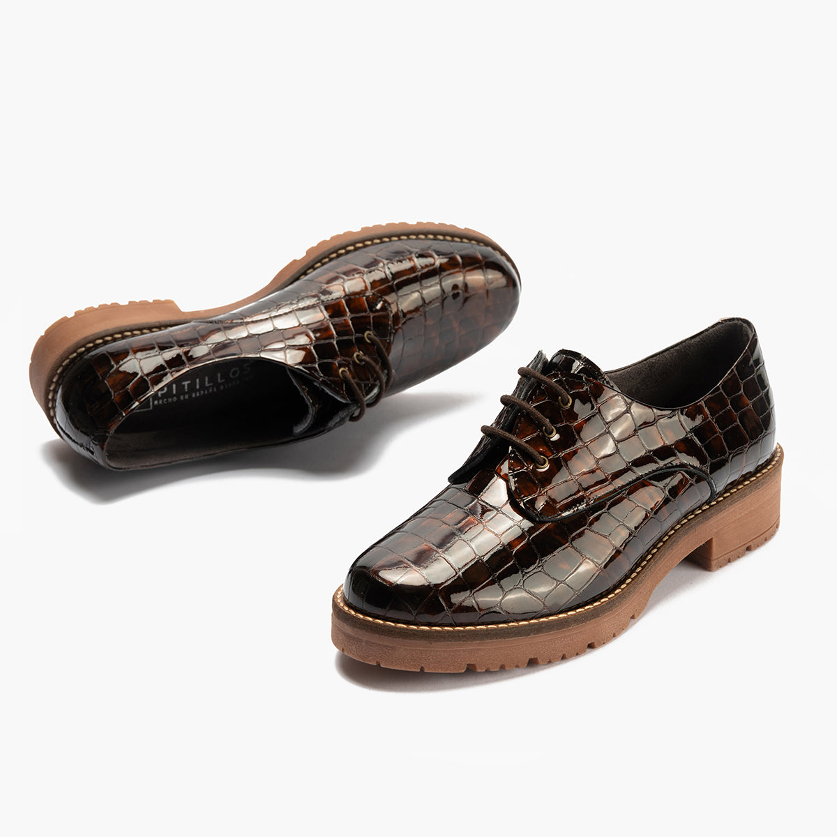Blucher en Coco con cordones de mujer color marron