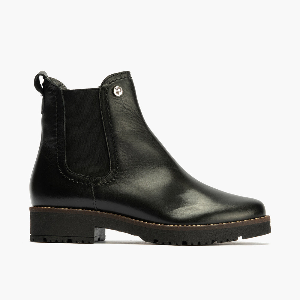 Botín Chelsey en Napa con cremallera de mujer color negro