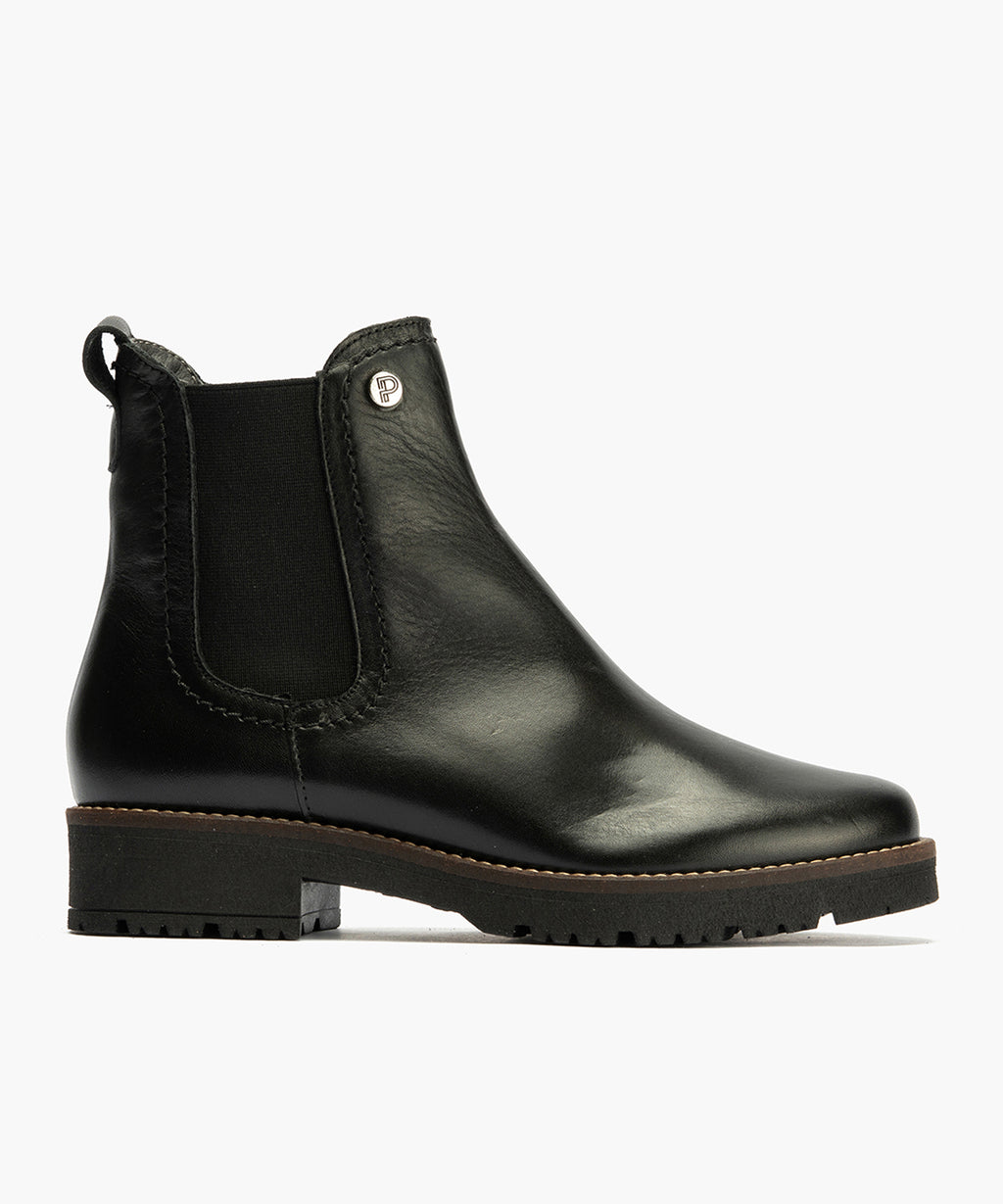 Botín Chelsey en Napa con cremallera de mujer color negro