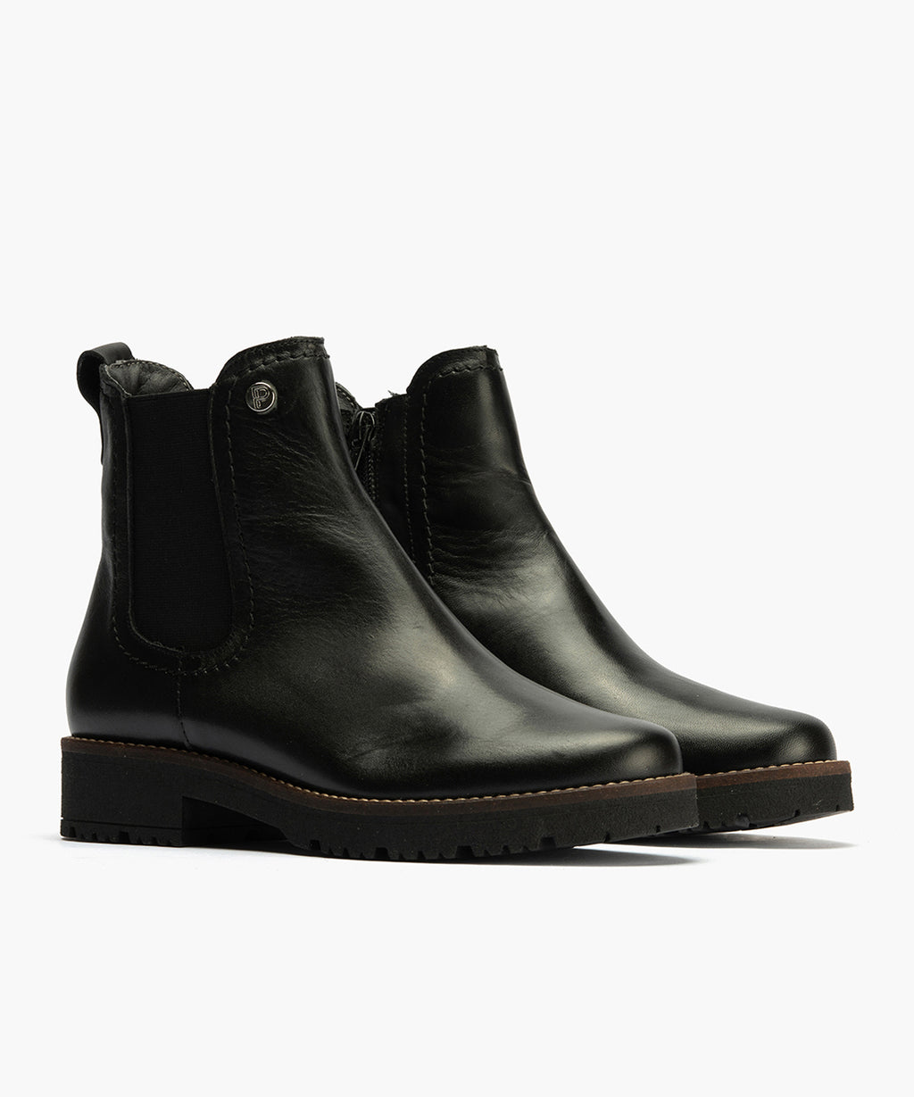 Botín Chelsey en Napa con cremallera de mujer color negro