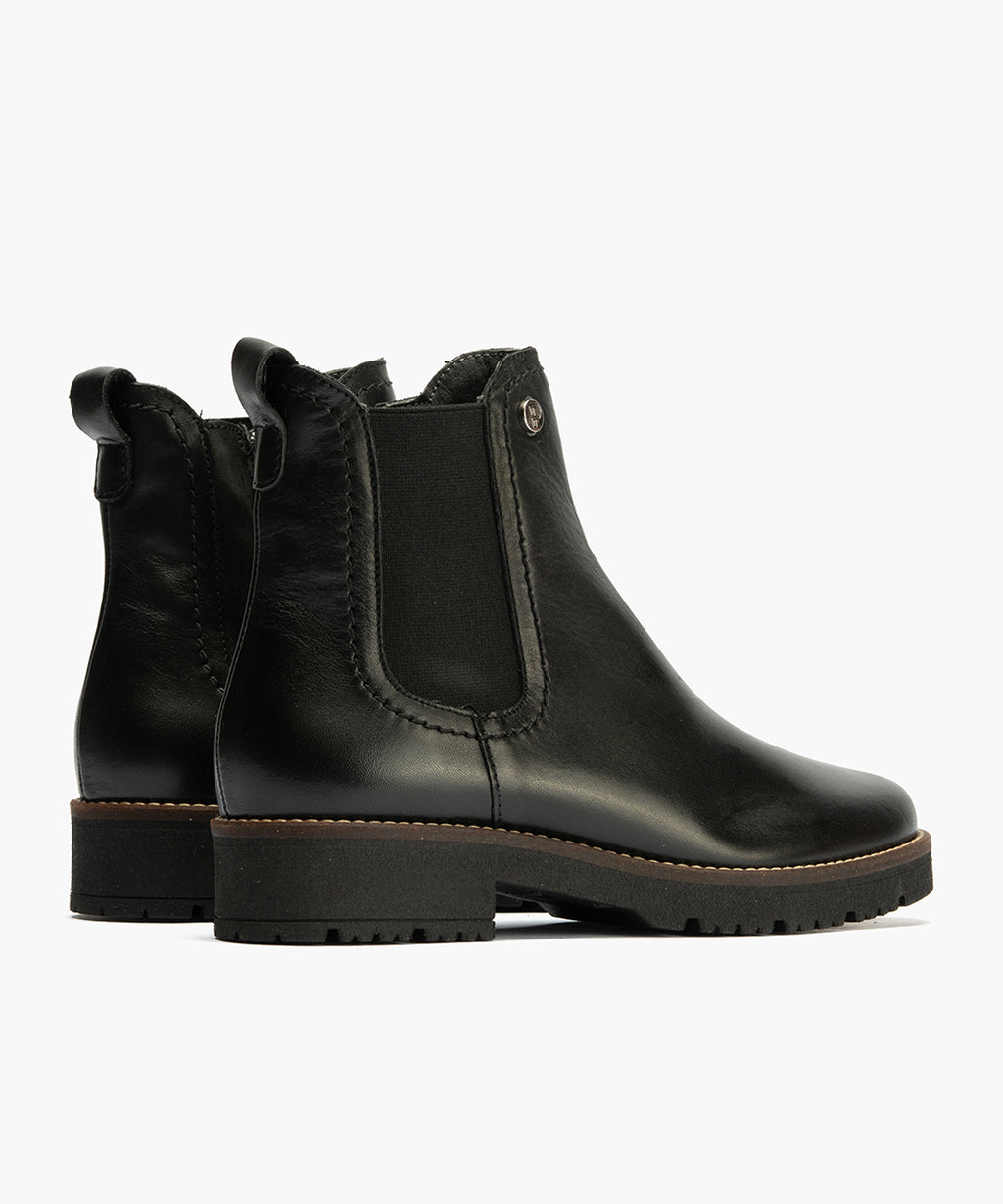 Botín Chelsey en Napa con cremallera de mujer color negro