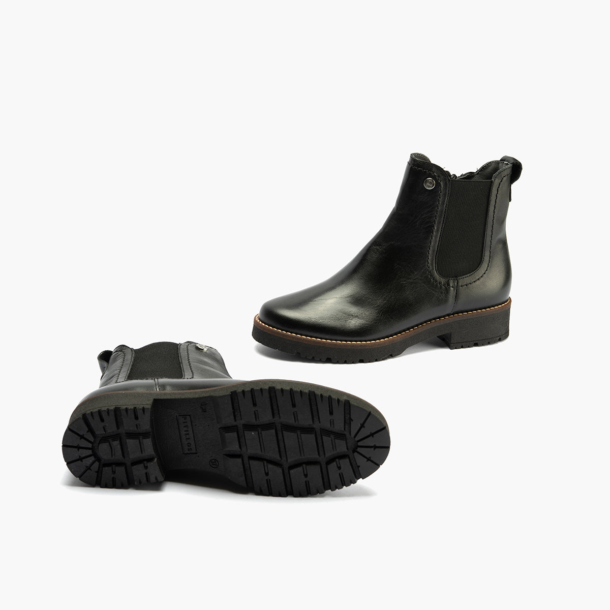Botín Chelsey en Napa con cremallera de mujer color negro