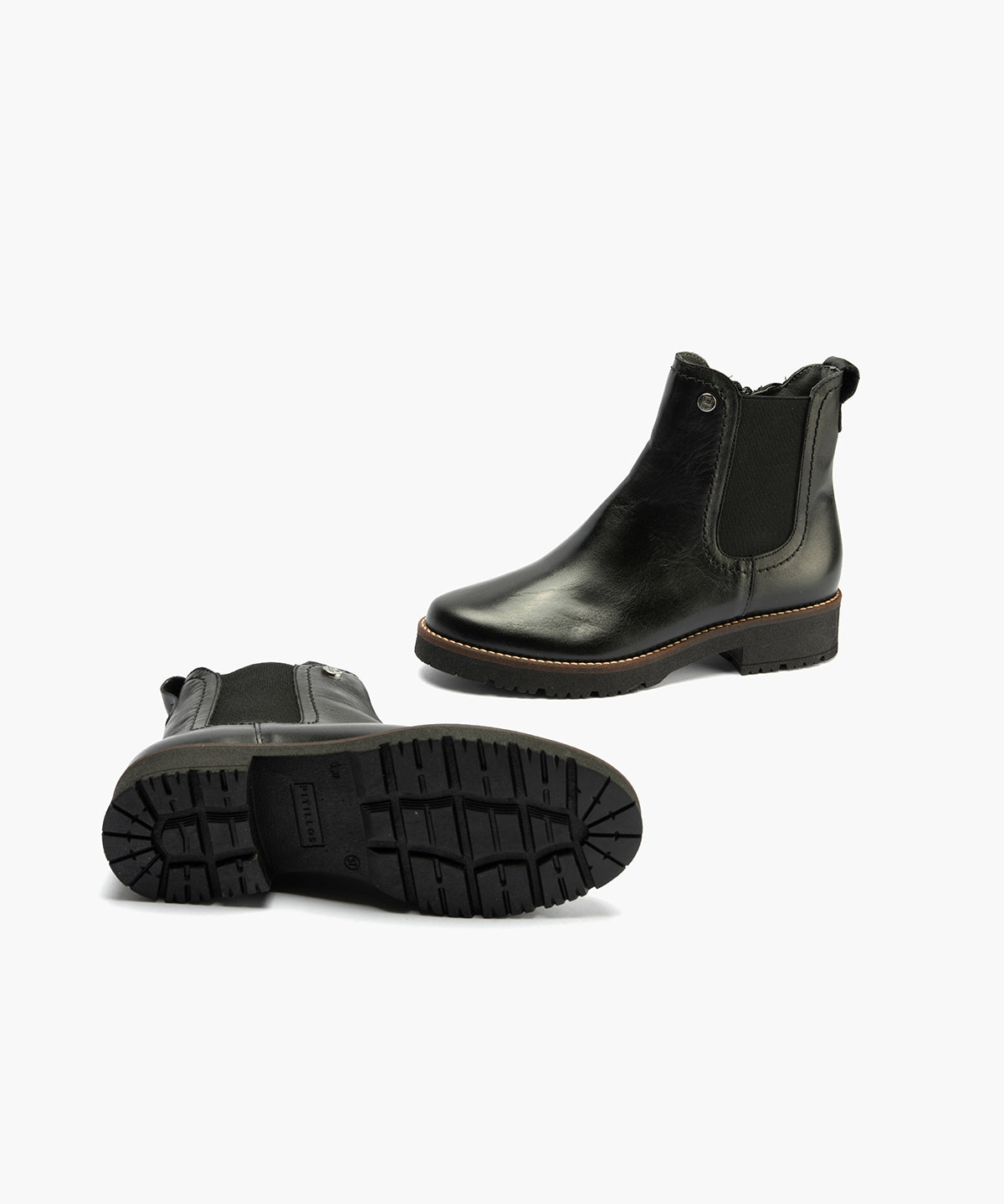 Botín Chelsey en Napa con cremallera de mujer color negro