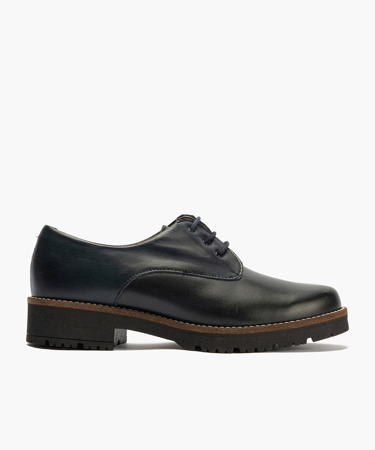 Blucher en Napa con cordones de mujer color marino