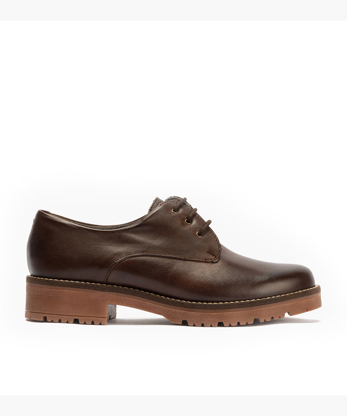 Blucher en Napa con cordones de mujer color marron