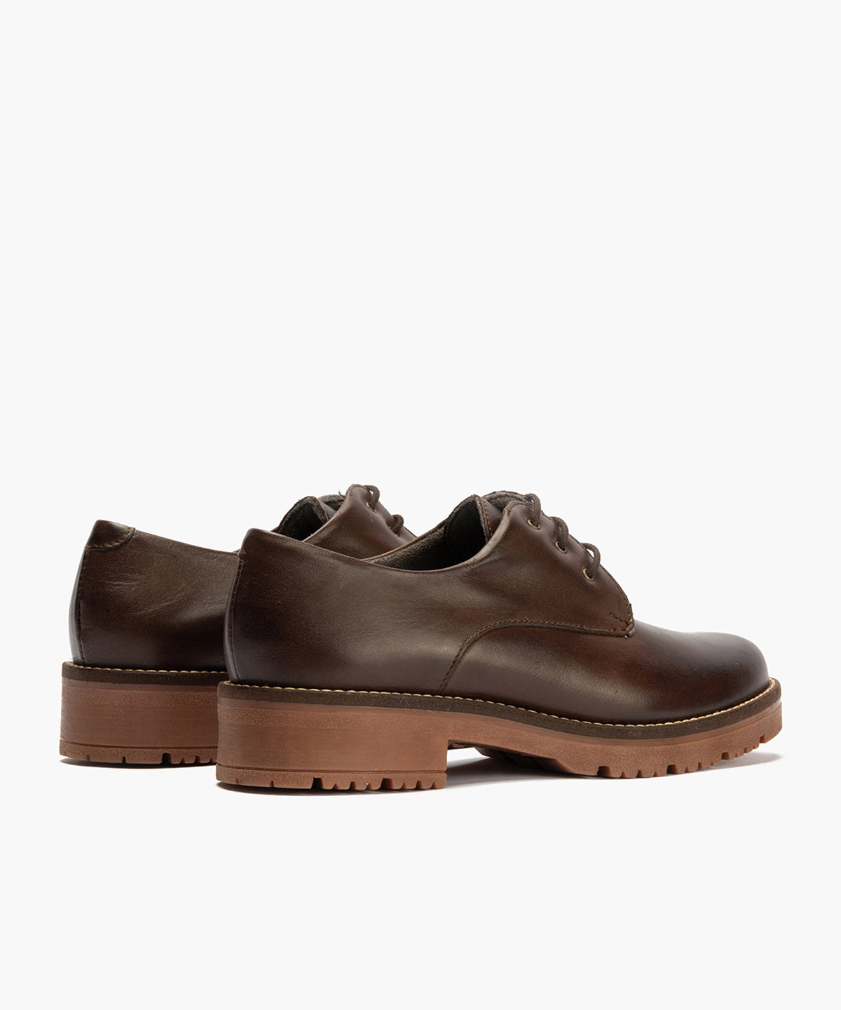 Blucher en Napa con cordones de mujer color marron