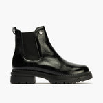 Botín Chelsey en Charol con cremallera de mujer color negro