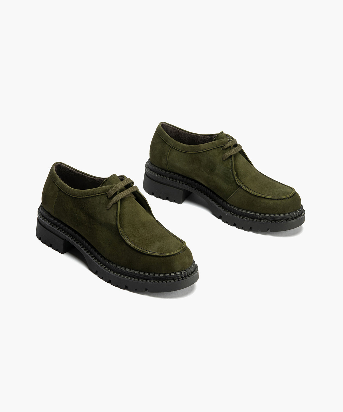 Wallaby en Ante con cordones de mujer color kaki