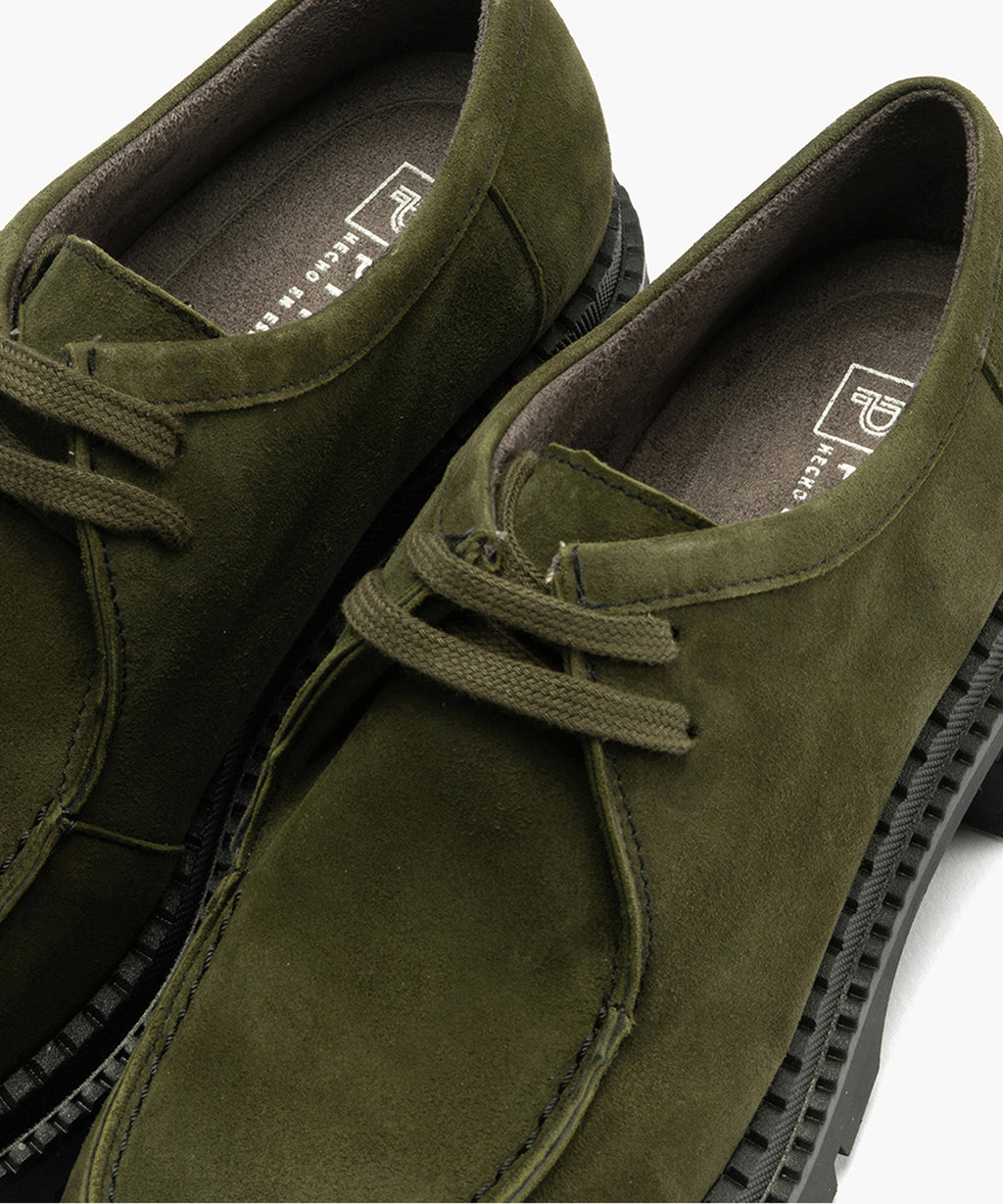 Wallaby en Ante con cordones de mujer color kaki