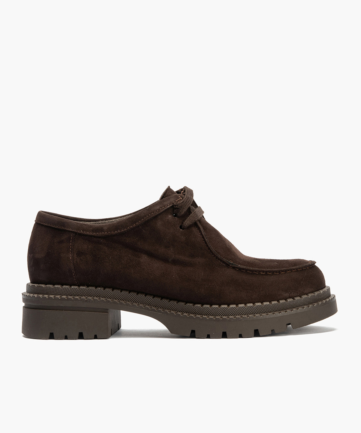 Wallaby en Ante con cordones de mujer color marron
