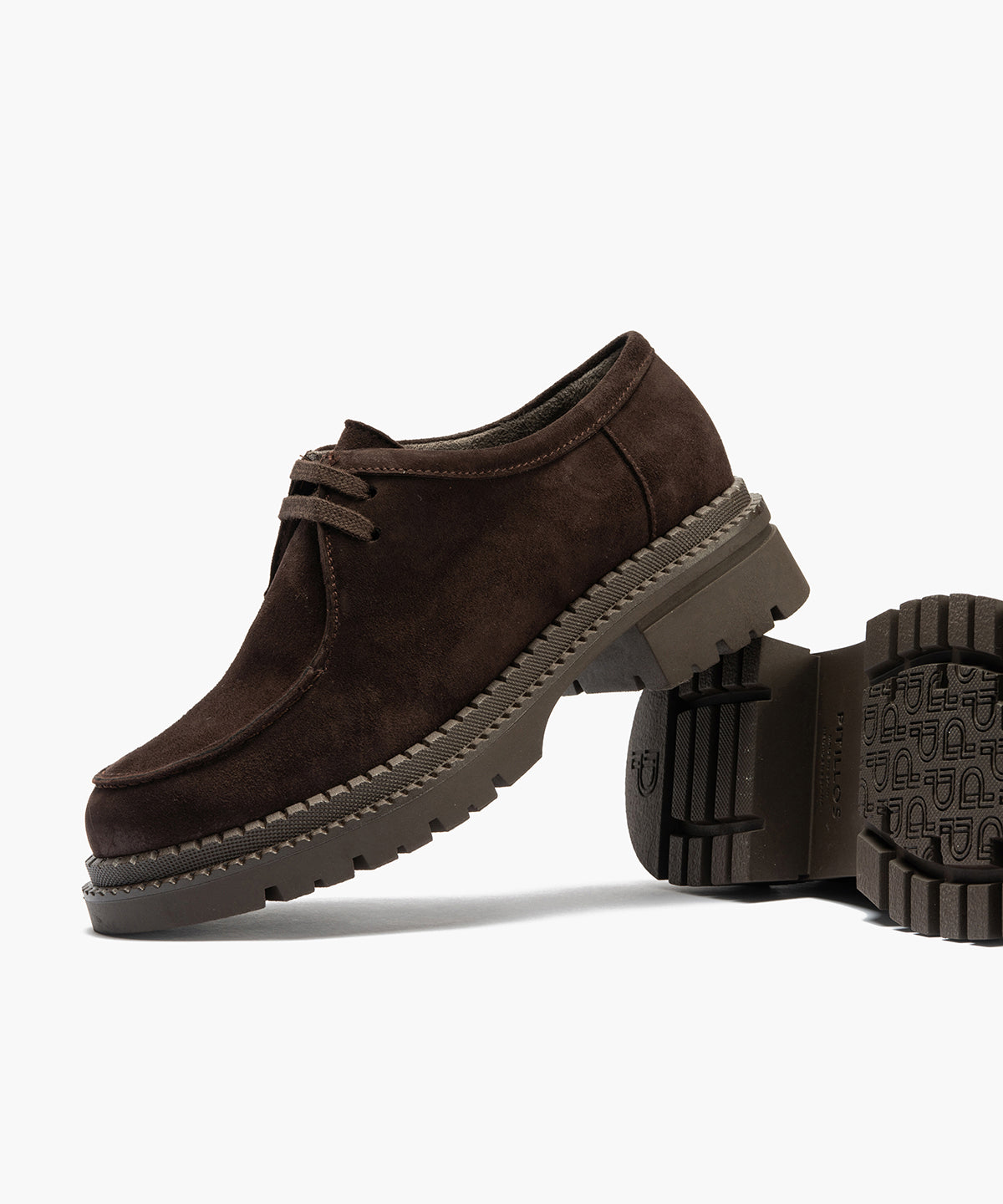 Wallaby en Ante con cordones de mujer color marron