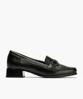 Mocasin en Napa con adorno de mujer color negro