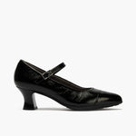 Mercedes Bicolor en charol de mujer color negro/negro