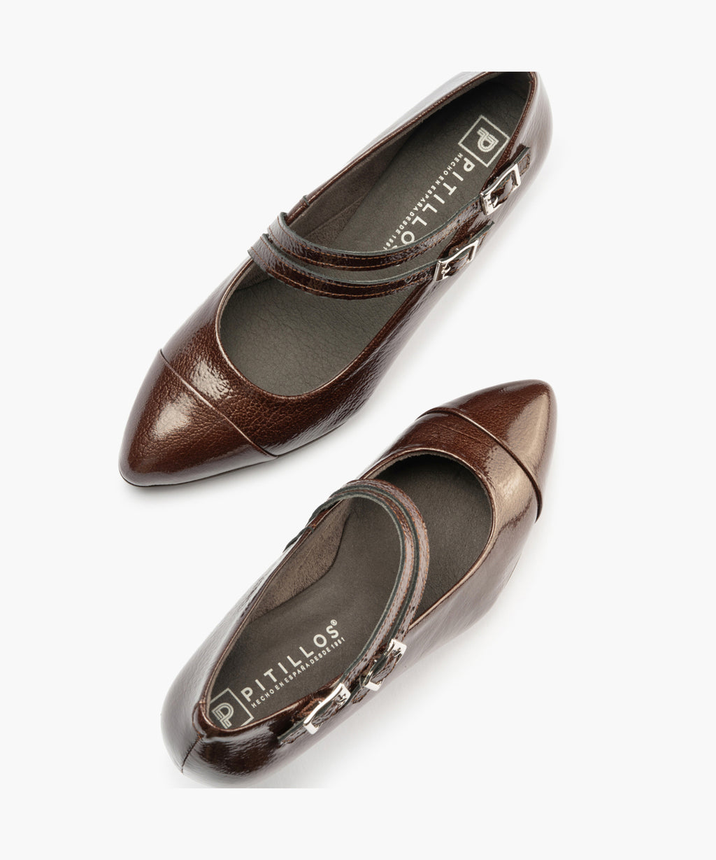 Mercedes con 2 Correas de mujer color marron