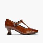 Gilda en charol de mujer color cuero