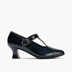 Gilda en charol de mujer color marino