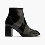 Botín Combinado con tacón alto de mujer color negro