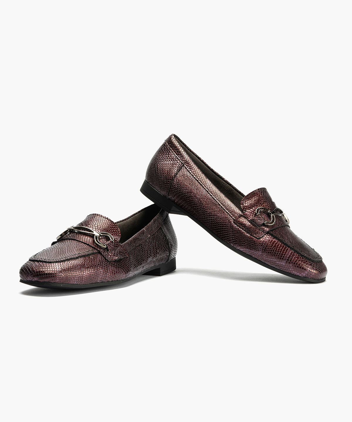 Mocasín en Fantasía de mujer color burdeos