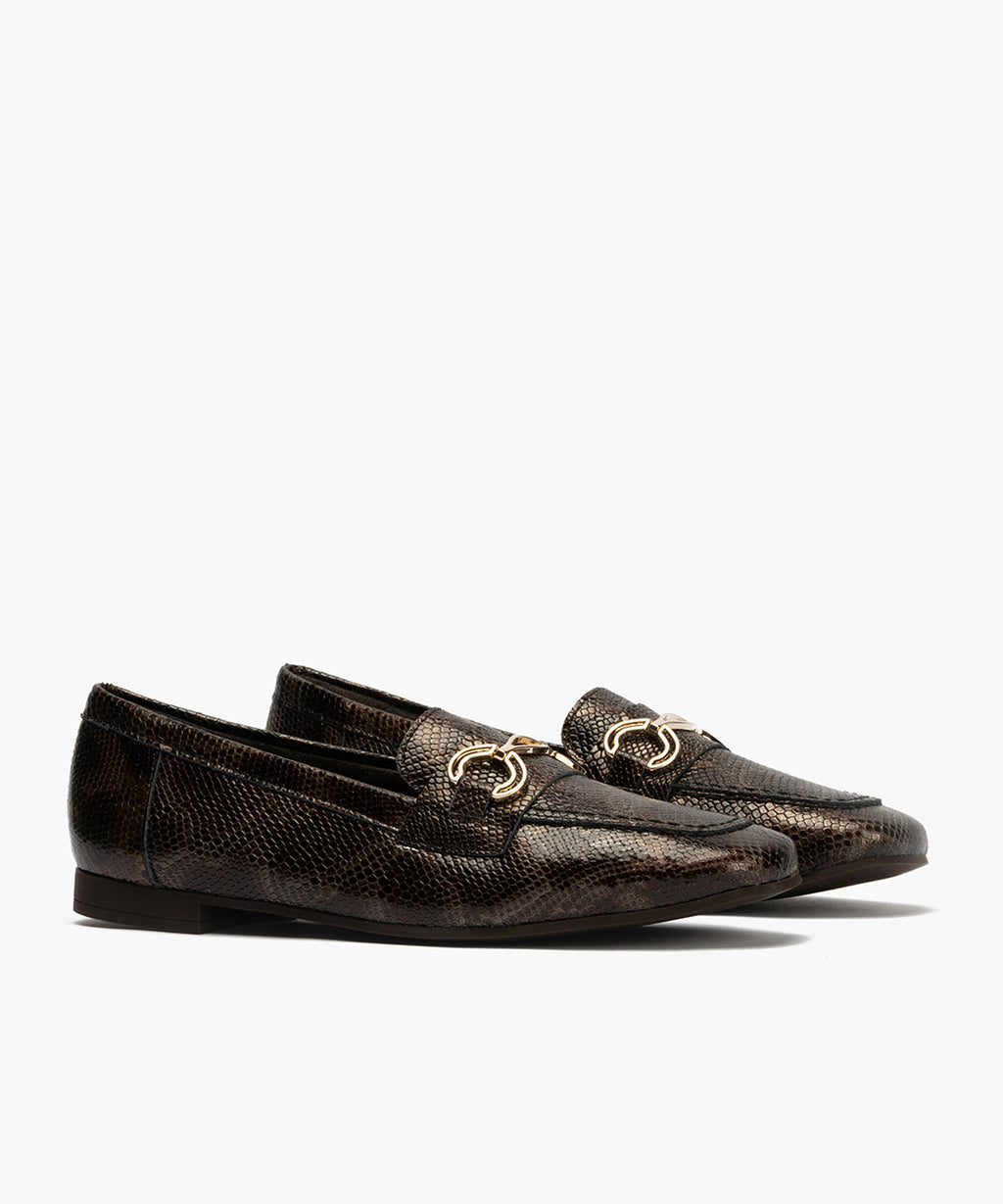 Mocasín en Fantasía de mujer color marron
