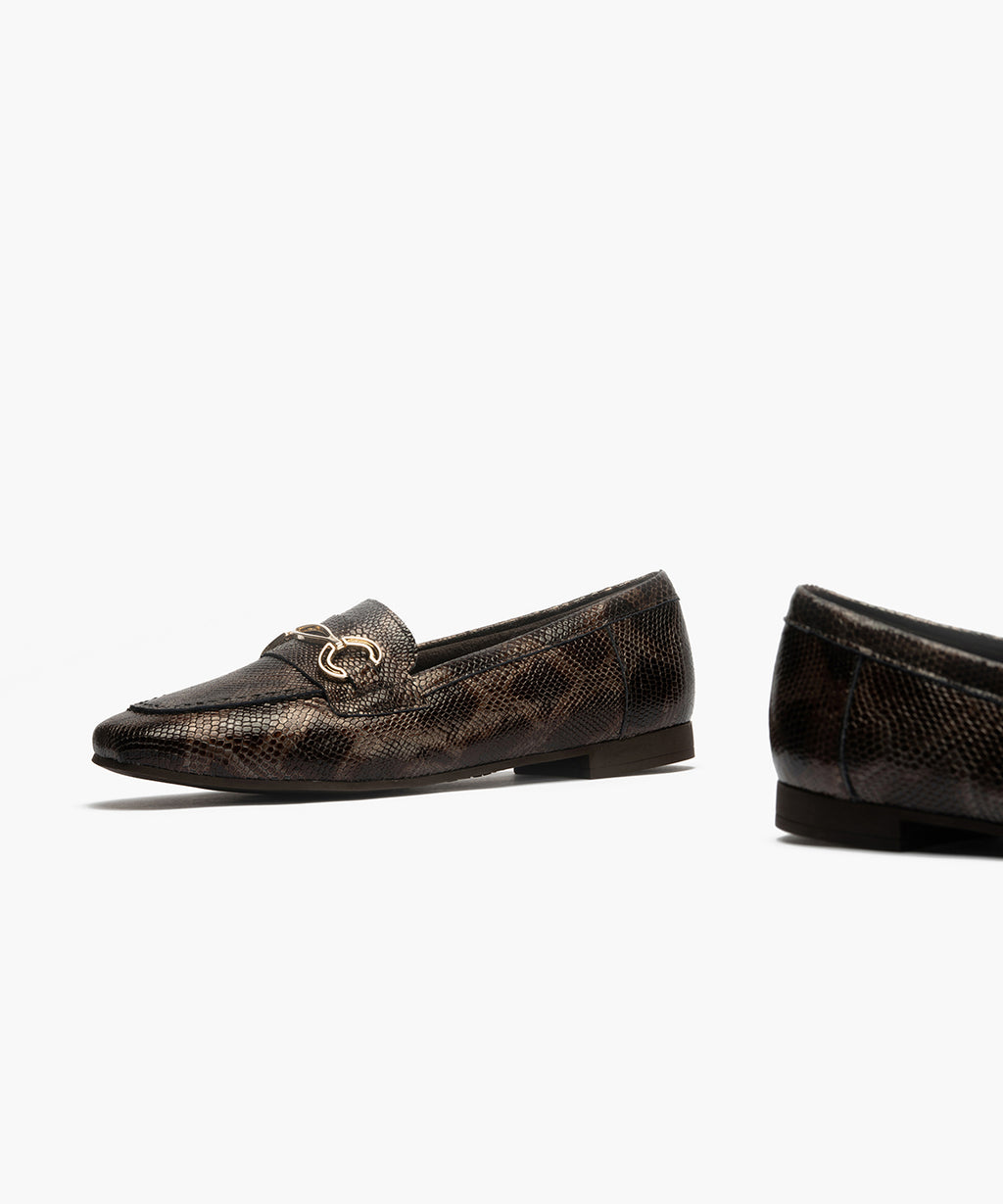 Mocasín en Fantasía de mujer color marron