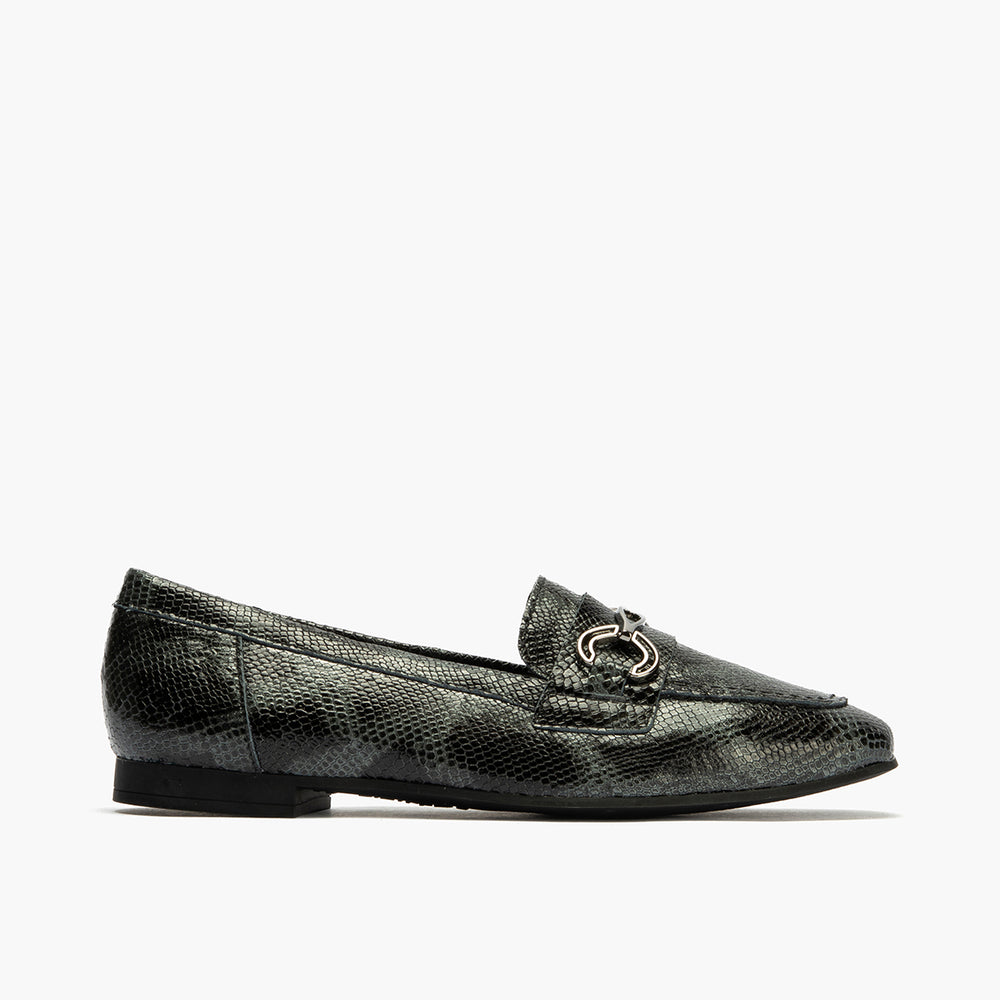 Mocasín en Fantasía de mujer color negro