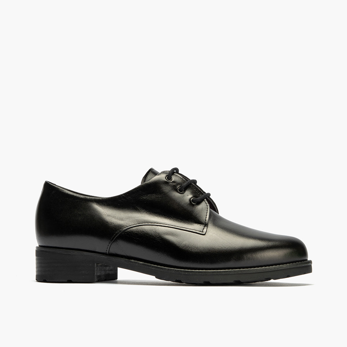Blucher en napa con cordones de mujer color negro