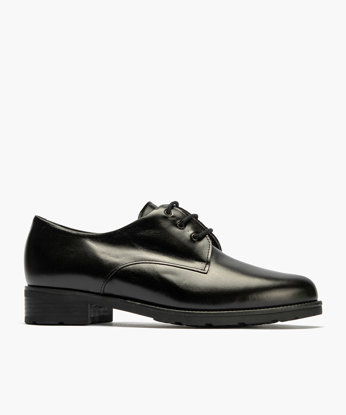 Blucher en napa con cordones de mujer color negro