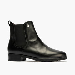 Botín Chelsey con cremallera de mujer color negro