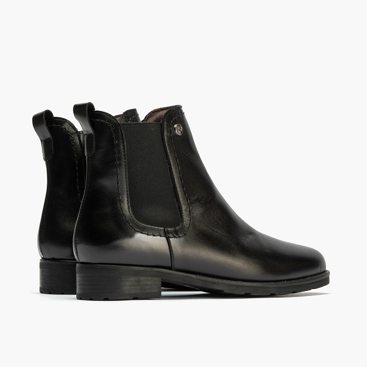 Botín Chelsey con cremallera de mujer color negro