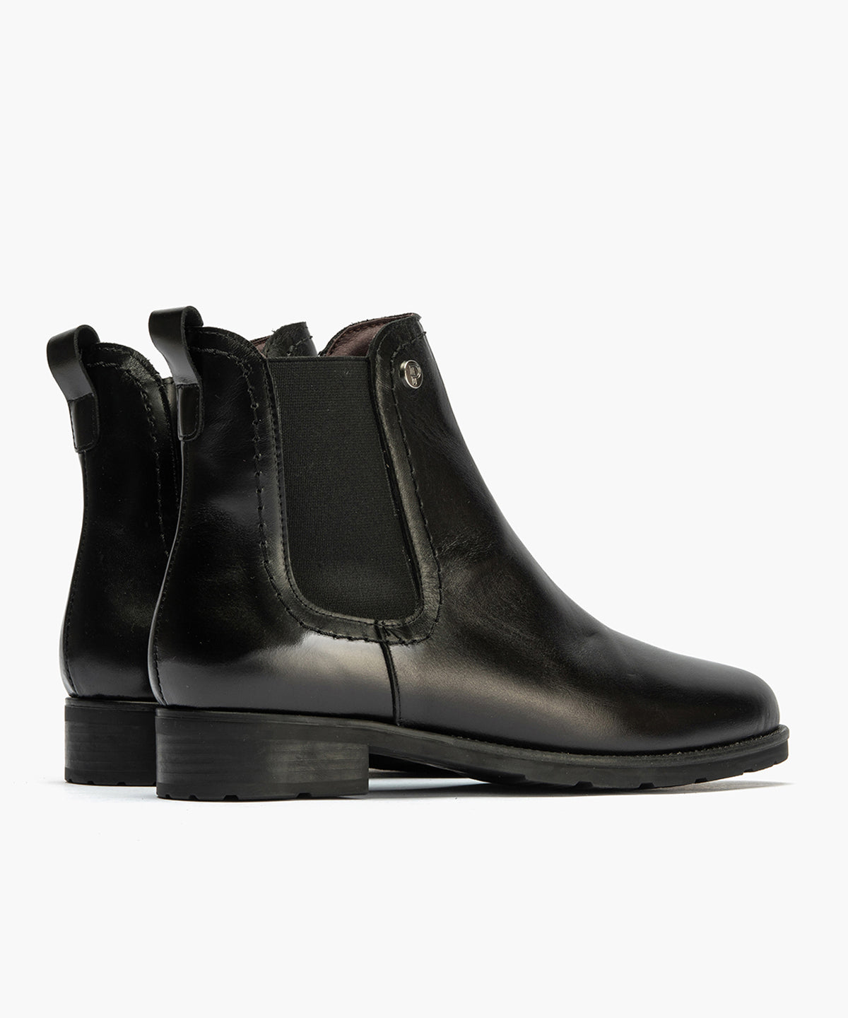 Botín Chelsey con cremallera de mujer color negro