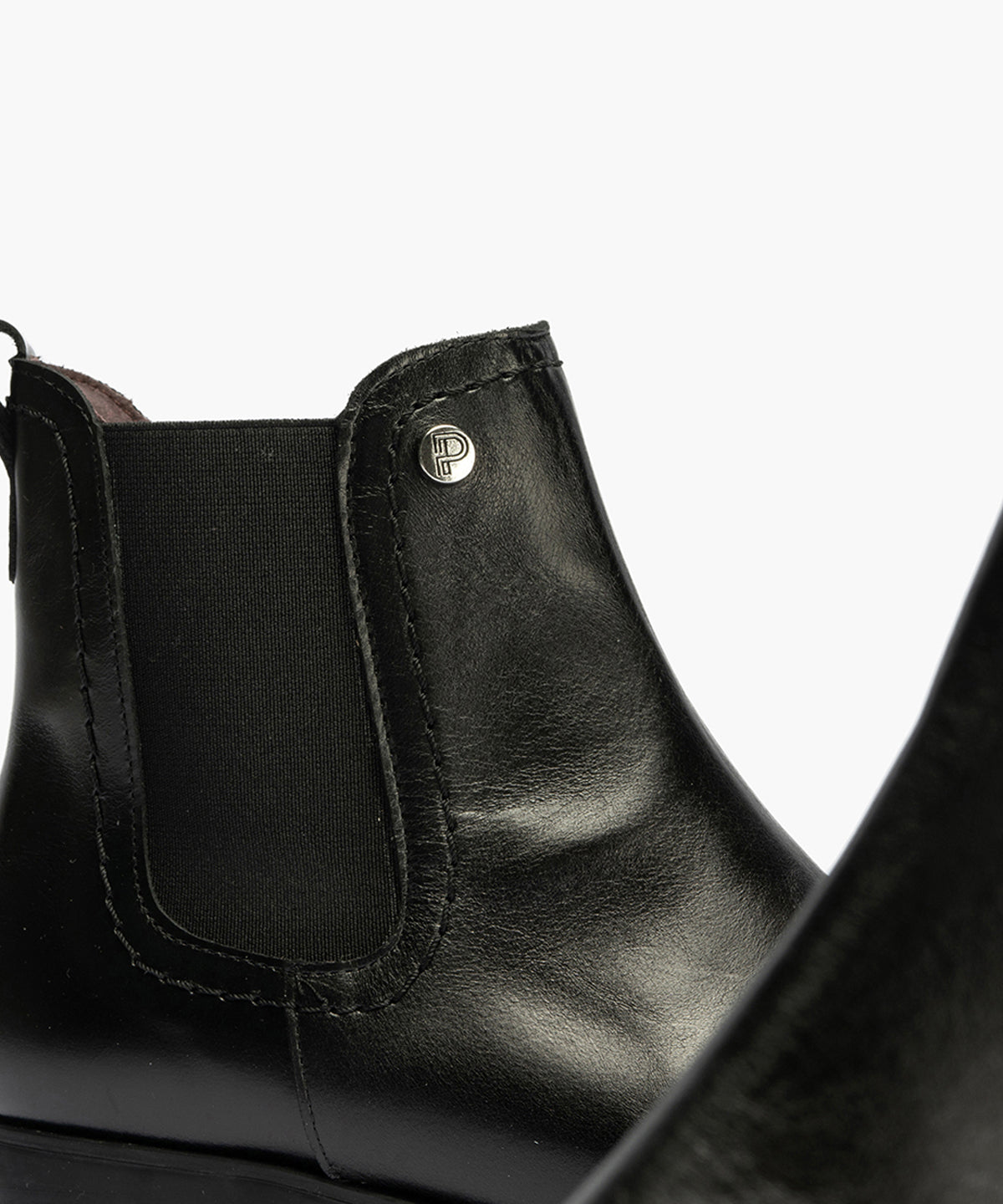 Botín Chelsey con cremallera de mujer color negro