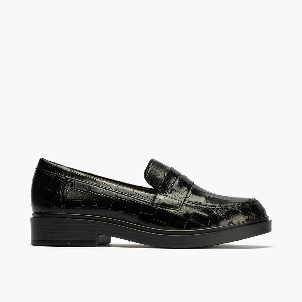 Mocasín en Coco de mujer color negro