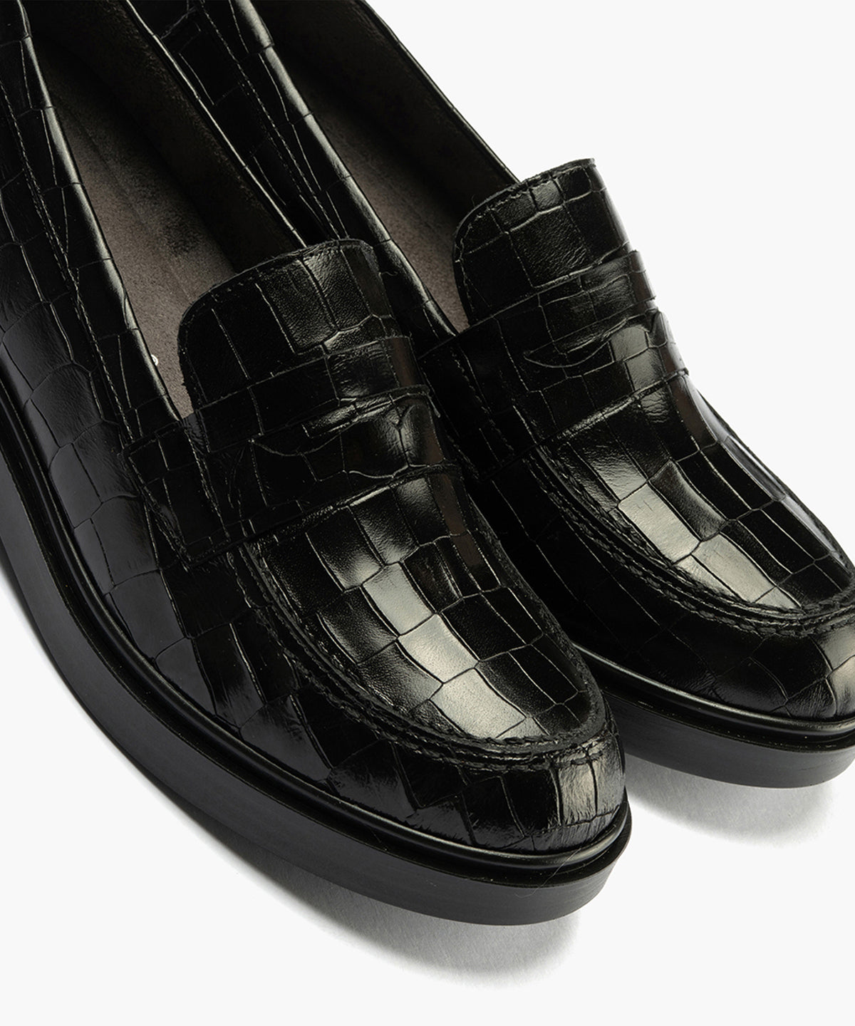 Mocasín en Coco de mujer color negro