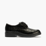 Blucher en Coco con cordones de mujer color negro