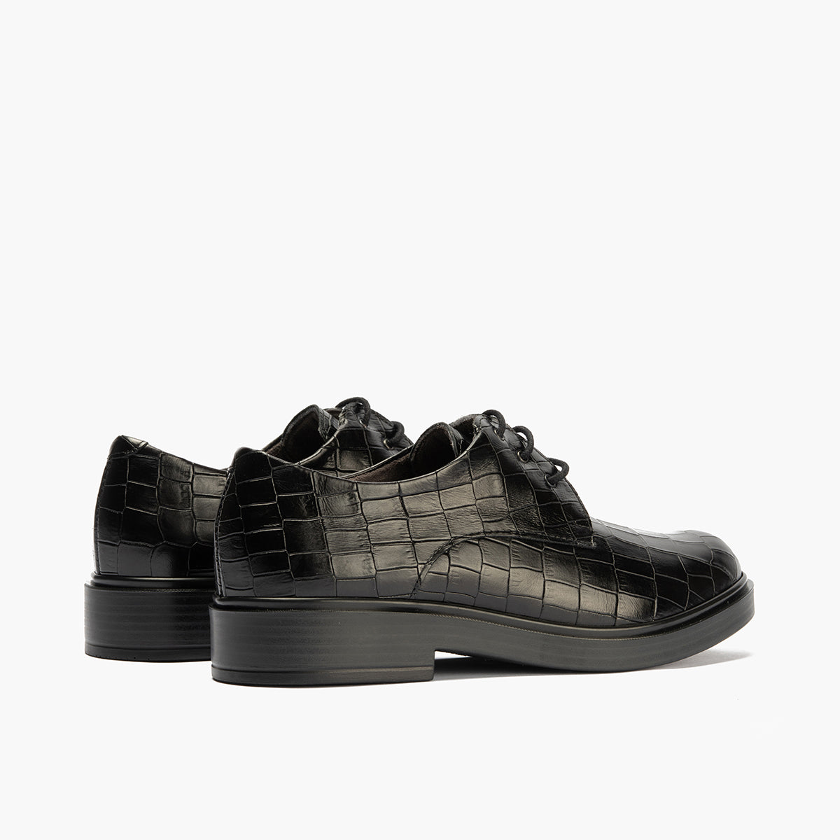 Blucher en Coco con cordones de mujer color negro