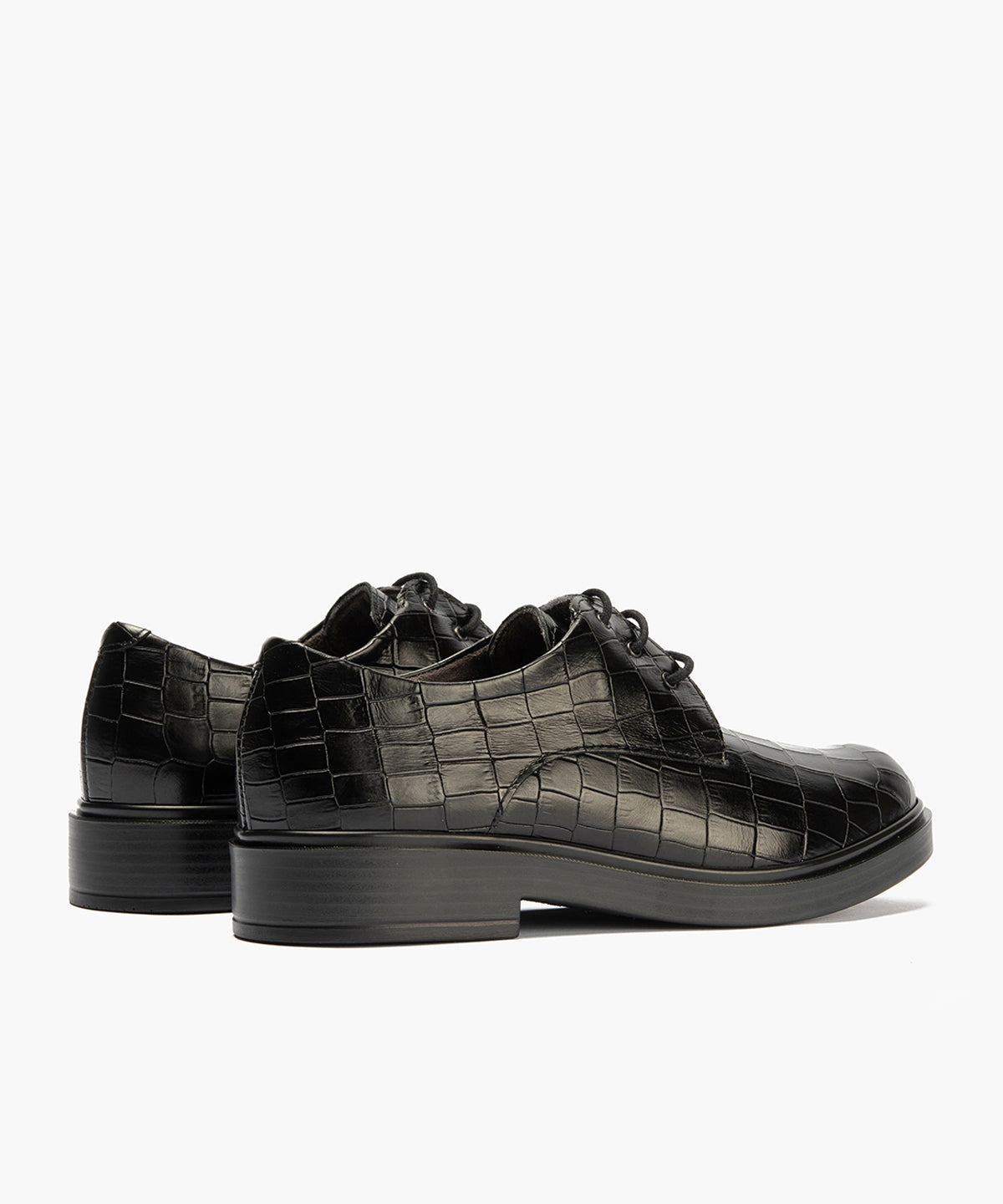 Blucher en Coco con cordones de mujer color negro