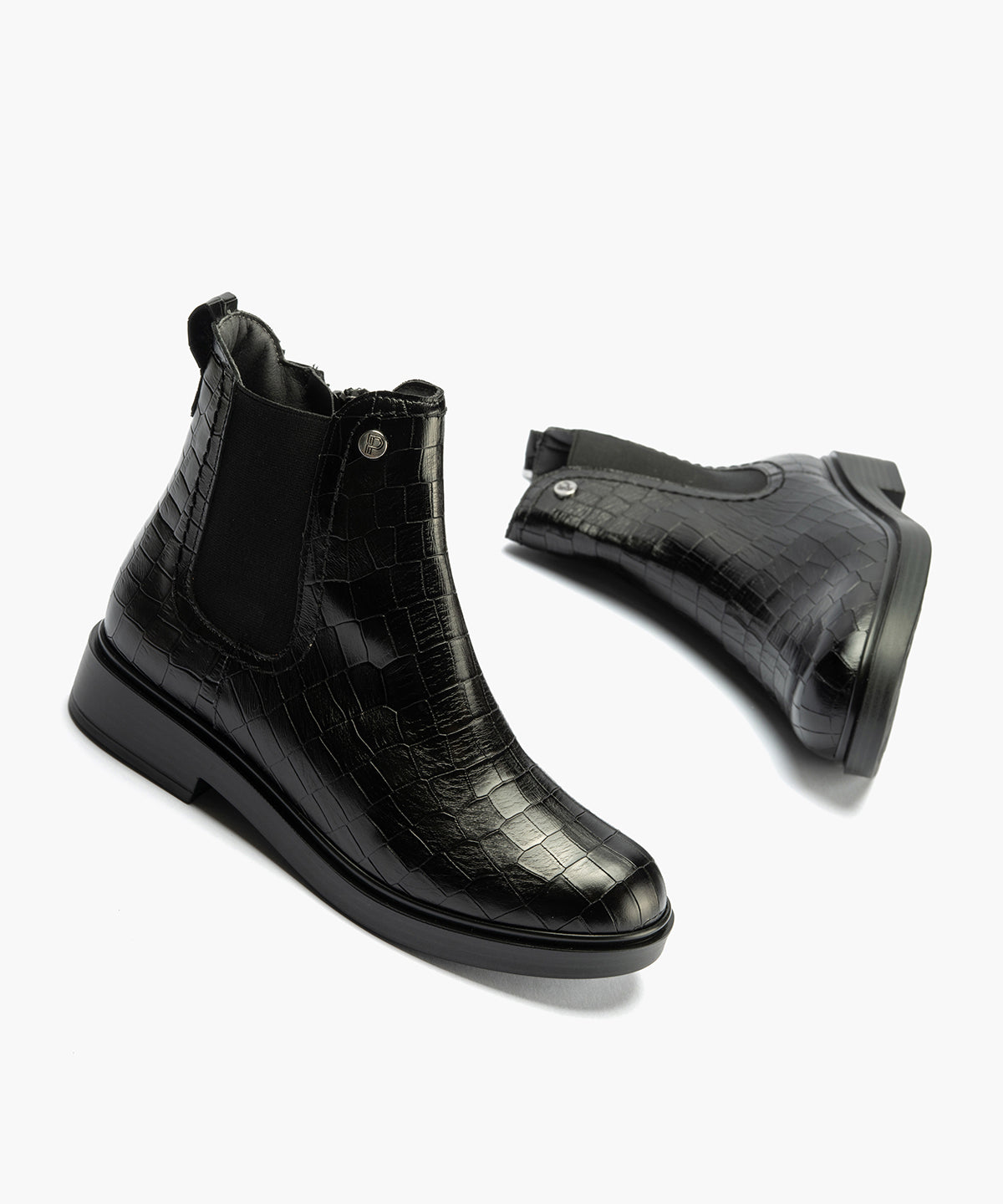 Botín Chelsey en Coco de mujer color negro