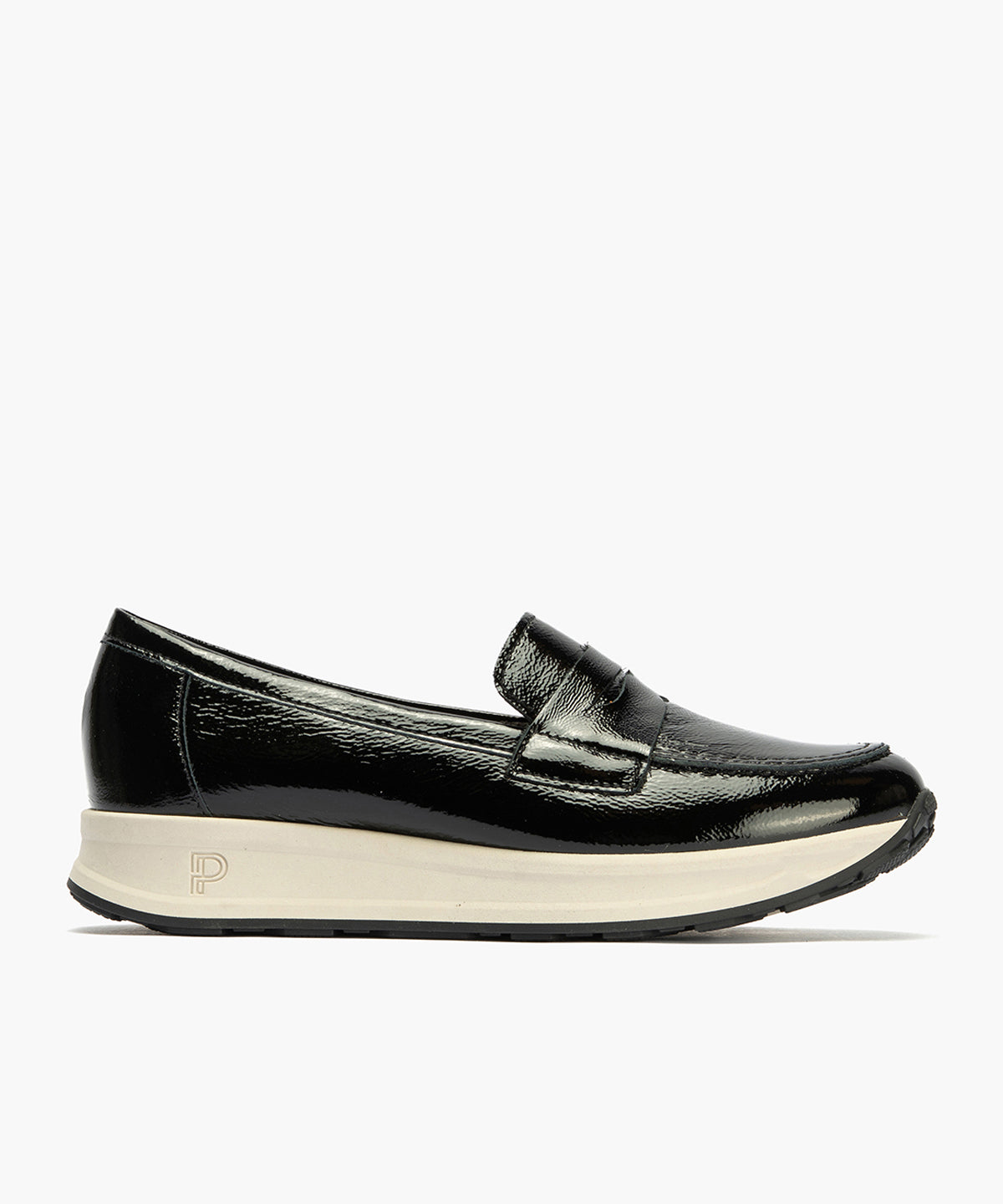 Mocasín en Charol de mujer color negro