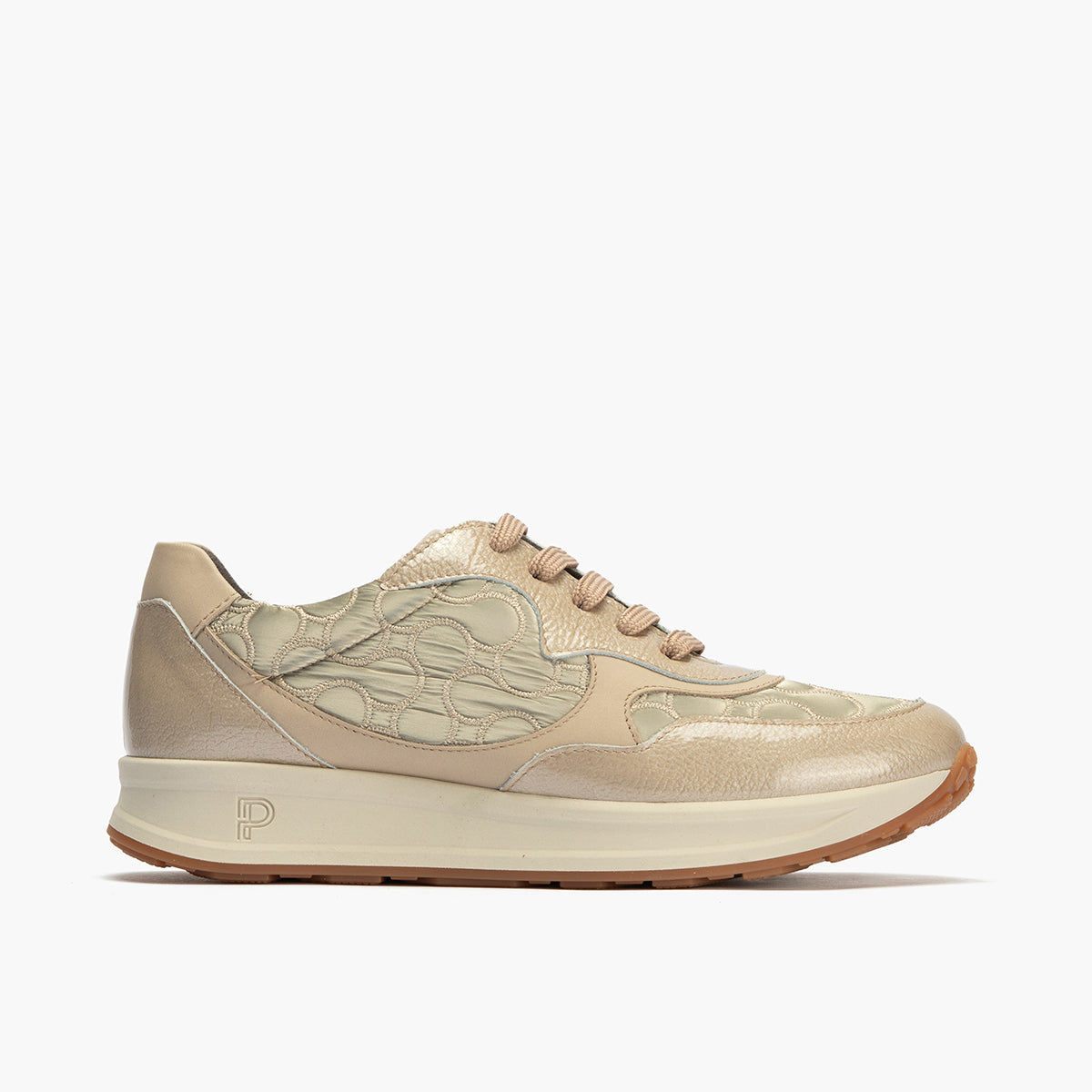 Deportivo Combinado con Nylon de mujer color piedra