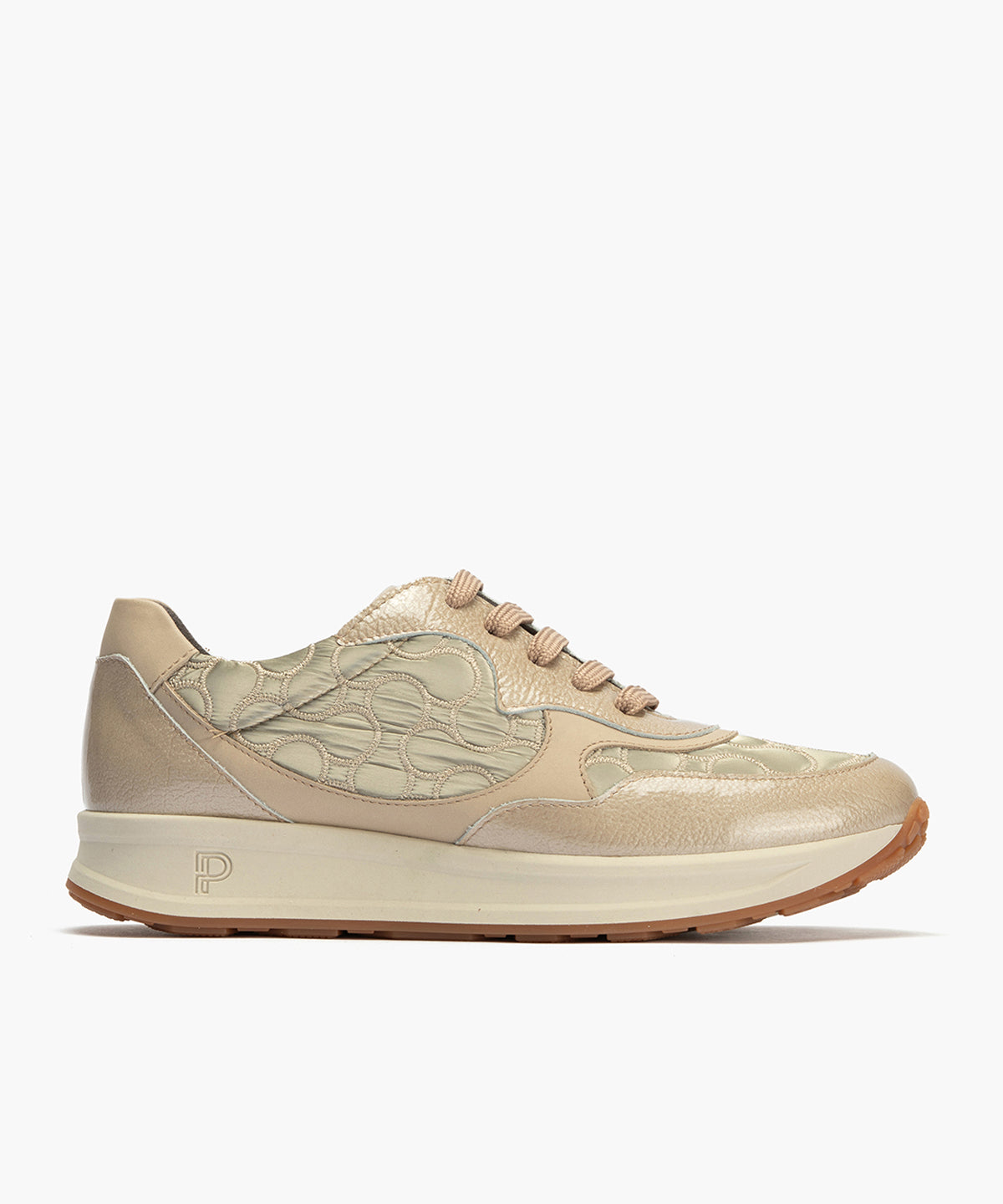 Deportivo Combinado con Nylon de mujer color piedra