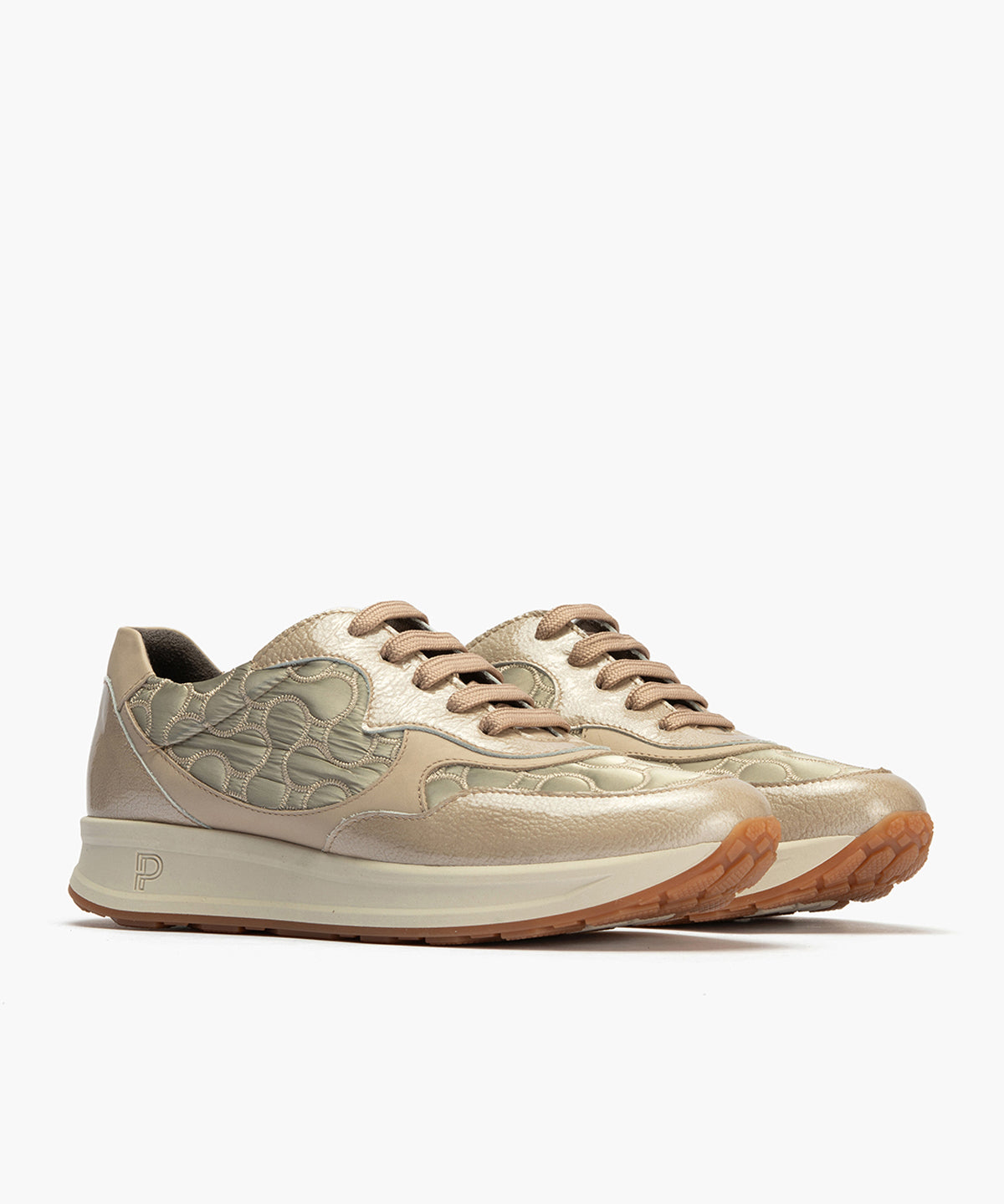 Deportivo Combinado con Nylon de mujer color piedra