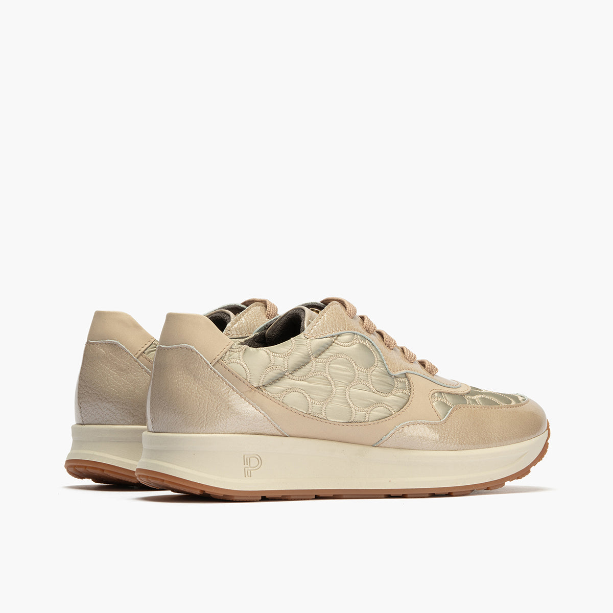 Deportivo Combinado con Nylon de mujer color piedra