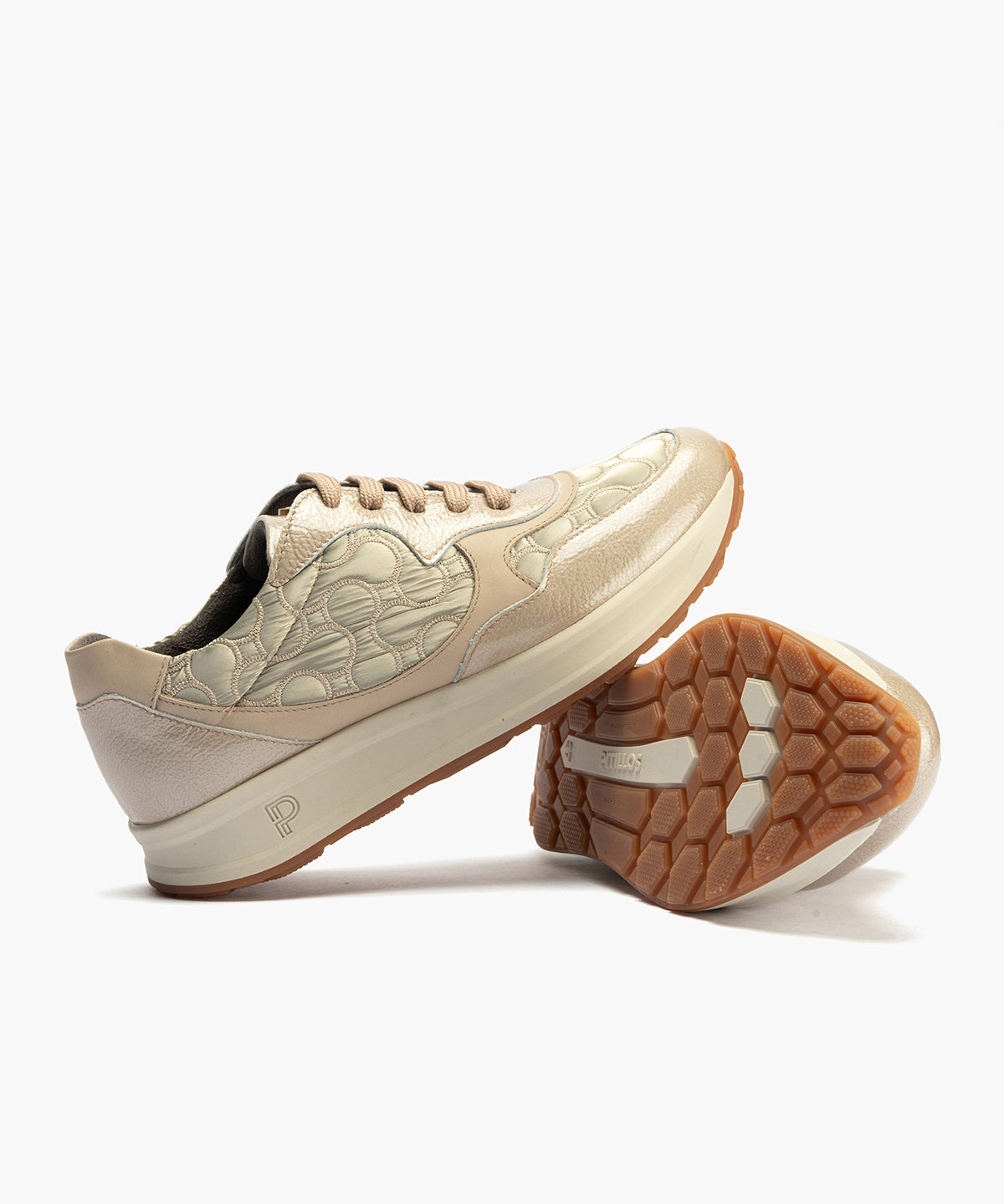 Deportivo Combinado con Nylon de mujer color piedra