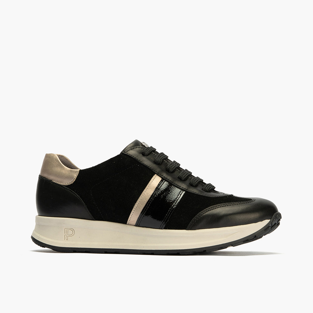 Deportivo Combinado con Serraje de mujer color negro