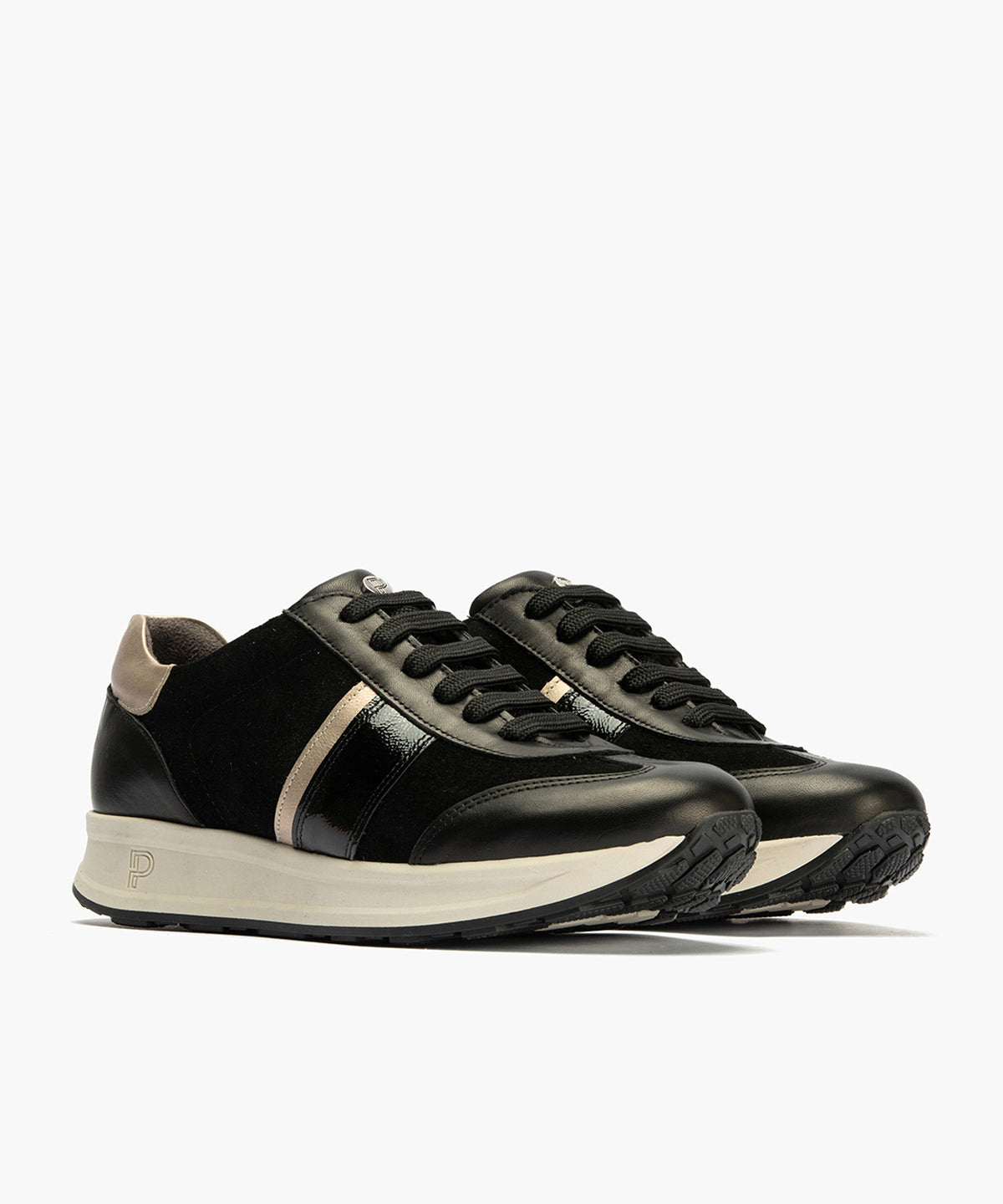 Deportivo Combinado con Serraje de mujer color negro