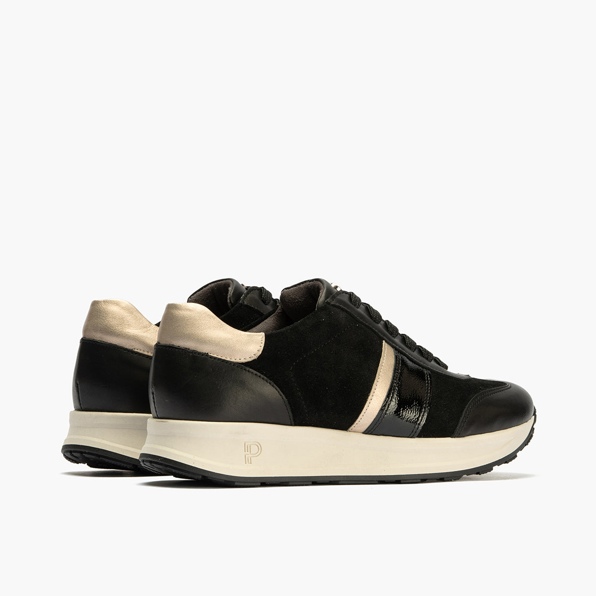 Deportivo Combinado con Serraje de mujer color negro