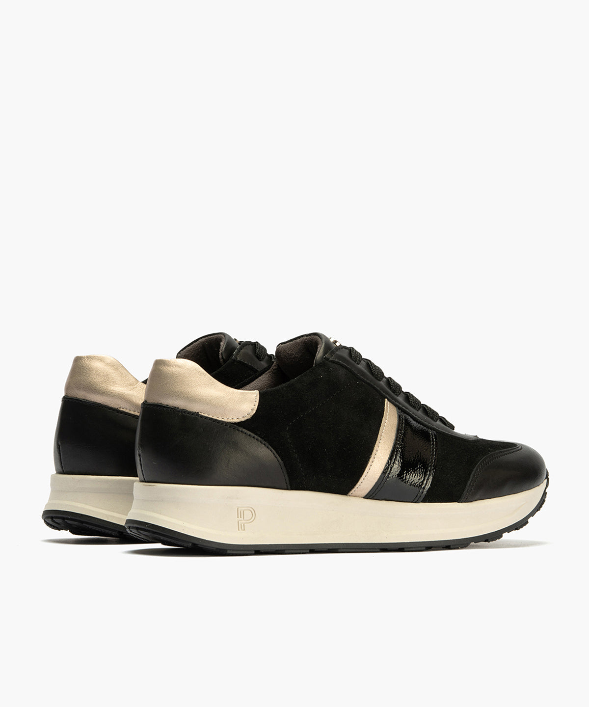 Deportivo Combinado con Serraje de mujer color negro